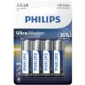 Philips Ultra Alkaline LR6/AA batteri - pk. á 4 stk.