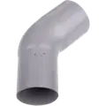 Plastmo bøjning 90 mm, 45° grå