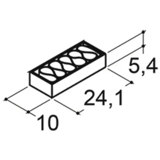 Scanbad indretningspakke t/spejlskab 10x5,4x24,1 cm eg