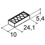 Scanbad indretningspakke t/spejlskab 10x5,4x24,1 cm eg
