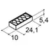 Scanbad indretningspakke t/spejlskab 10x5,4x24,1 cm eg