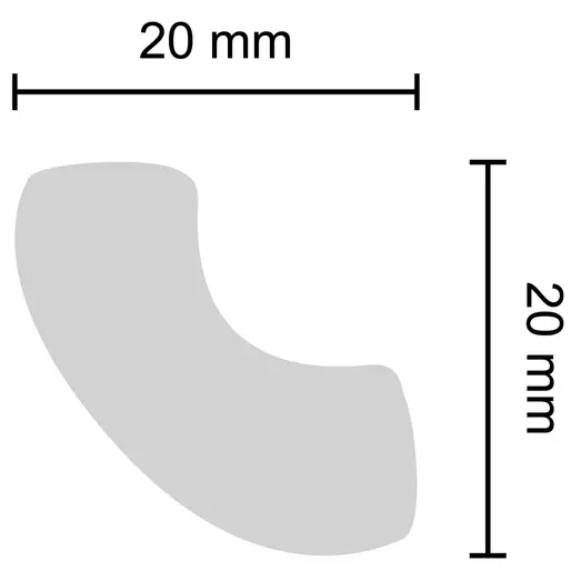 Decosa stukliste H15 20x20 mm 2 m