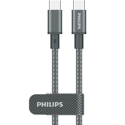 Philips ladekabel USB-C til USB-C 1 m