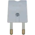 E-Line + stikprop flad hvid 230V 16A