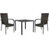 Guldborg havemøbelsæt med 2 Nordsø stole sort