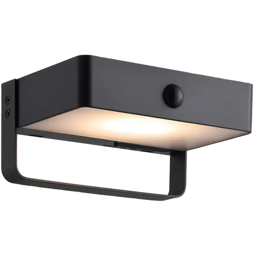 Nordlux Saulio solar udendørs væglampe sort