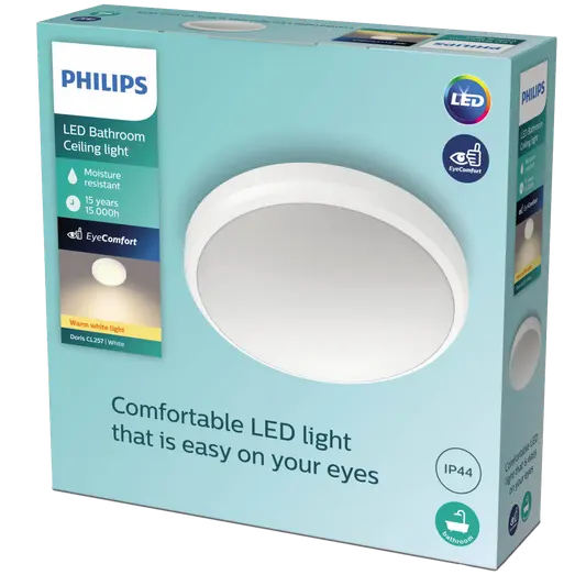 Philips Doris plafond 6W nikkel