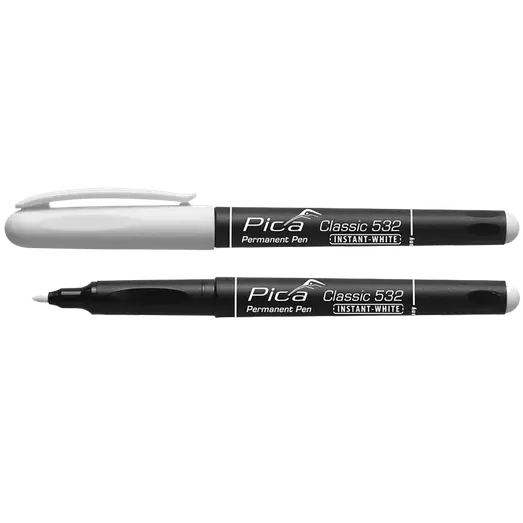 Pica instant permanent pen hvid