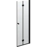 Scanbad Match foldbar brusedør 69x200 cm mat sort