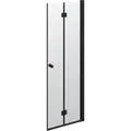 Scanbad Match foldbar brusedør 69x200 cm mat sort