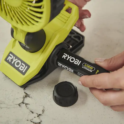 Ryobi RCF4-0 klemmeventilator 4V USB lithium solo