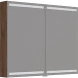 Scanbad Level spejlskab 100x80cm brun eg
