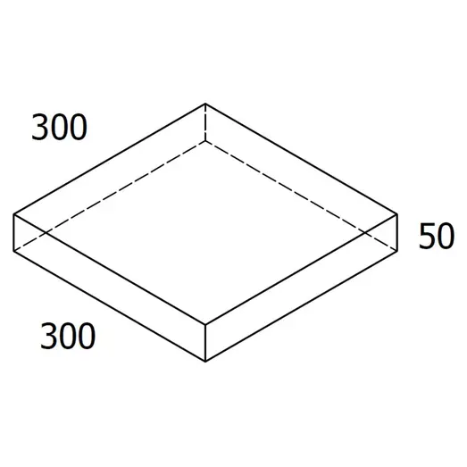 RBR Nordic-Line haveflise 30x30x5 cm, koks