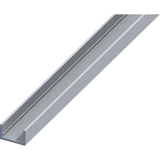 Roliba U-profil 10 mm x 1 m elox. Alu