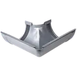 Plastmo udvendig gering m/gummi nr. 11, 90° aluzink