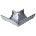 Plastmo udvendig gering m/gummi nr. 11, 90° aluzink