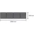 Halls integreret foldbart lamelbord sort t/QUBE 8 6,3 m²