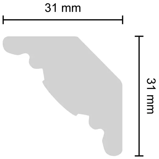 Decosa stukliste G23 31x31 mm 2 m