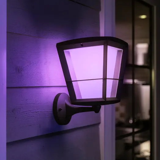 Philips Hue Econic udendørs væglampe sort