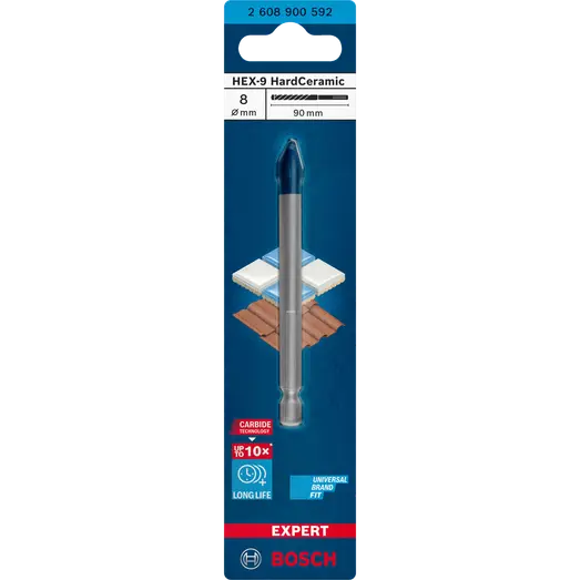Bosch EXPERT HEX-9 HardCeramic-borsæt 8x90 mm