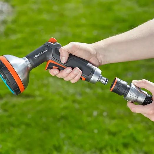 Gardena Premium slangekobling m/vandstop 3/4" sb kort