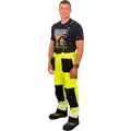 Ocean Åbo Stretch bukser hi-vis gul/sort