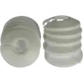 Roset delt 1/2" 22 mm hvid