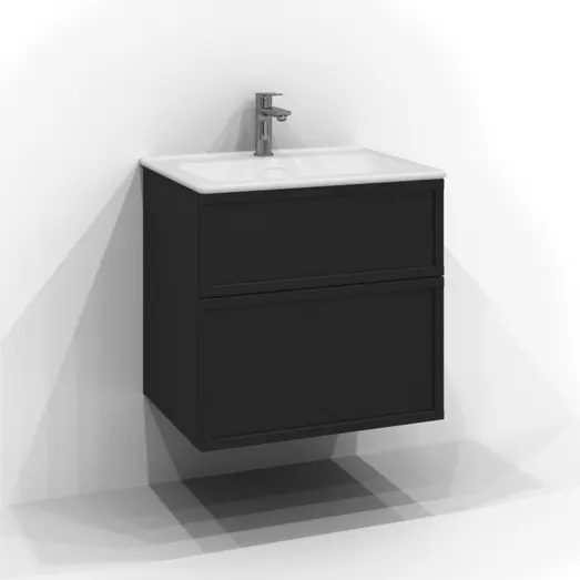 Svedbergs Poem underskab 45 m/2 skuffer sort ask