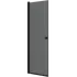 scanbad svingdør 79x200cm sort/røgfarvet glas