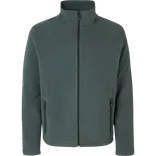 ID herre mikrofleece cardigan grå