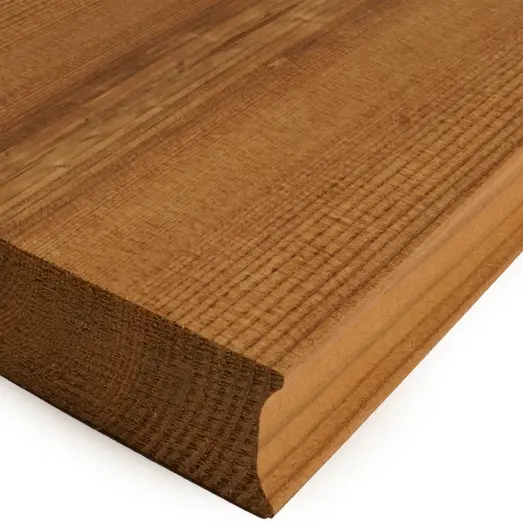 ThermoWood® terrassebrædder høvlet afrundede hjørner 32x150 mm