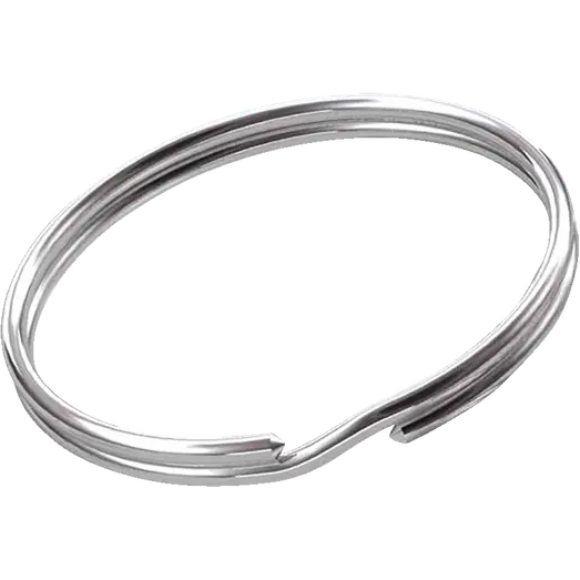 Roliba nøglering forniklet stål Ø21 mm 5 stk.