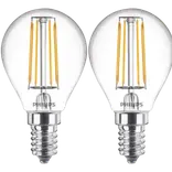 Philips Krone LED pære E14 40W 2 pack