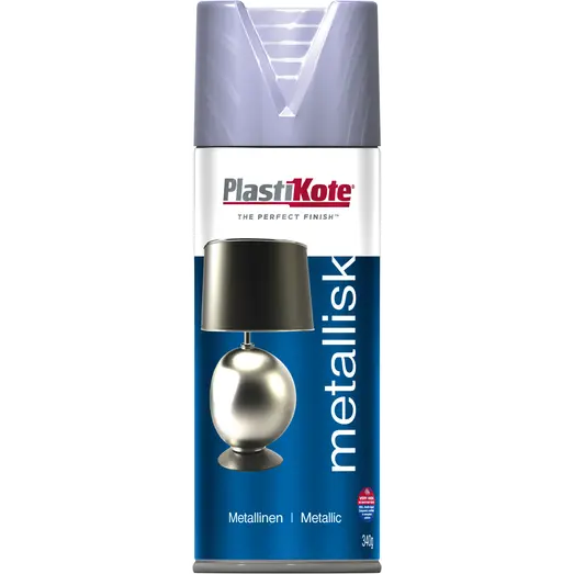 Plasti-kote metal 451 spraymaling sølv 400 ml