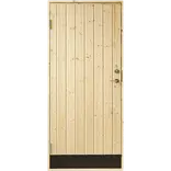 Plus udhusdør panel VU ubehandlet inkl. karm