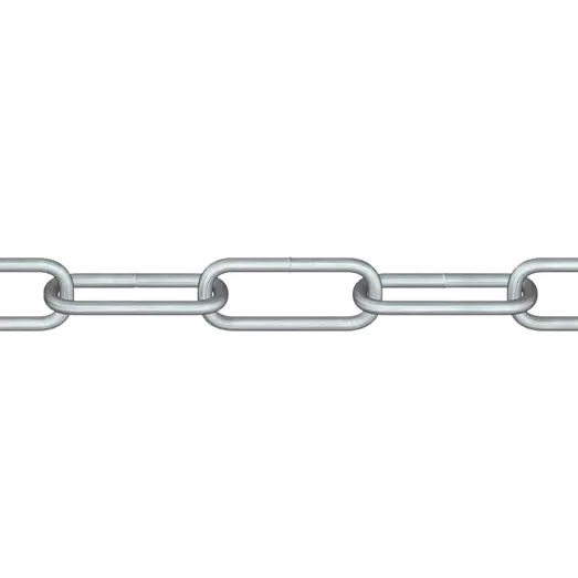 Roliba langleddet kæde varmforzinket 5 mm x 5 m