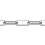 Roliba langleddet kæde varmforzinket 5 mm x 5 m