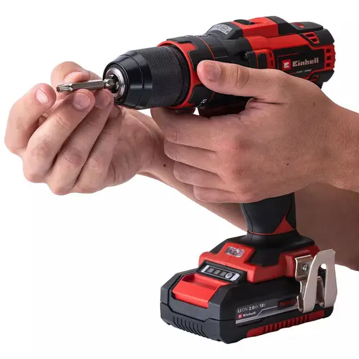 Einhell TE-CD 18/40 Li slagboremaskine m/tilbehør 2x18V/2,0Ah batteri og lader