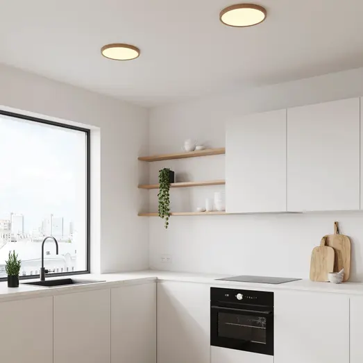 Nordlux Oja 29 2700K 3-step loftlampe træfolie