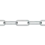 Roliba langleddet kæde varmforzinket 8 mm x 3 m
