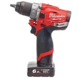 Milwaukee M12 FDP-602X 12V Fuel slagboremaskine 2x 6.0 batterier og lader