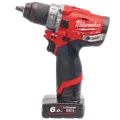 Milwaukee M12 FDP-602X 12V Fuel slagboremaskine 2x 6.0 batterier og lader