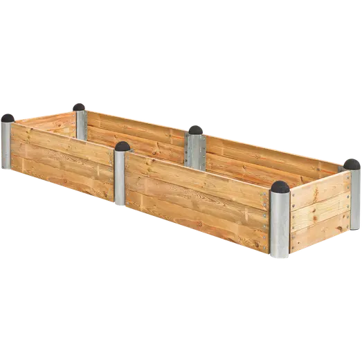 Plus PIPE højbed 80x36 cm lærketræ