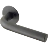 Jasa Neptun L-form dørgreb inkl. roset 19 mm sort