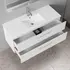 Badskab Milano 355CB  120 cm m/2 skuffer og vask 47x52x122 cmhvid