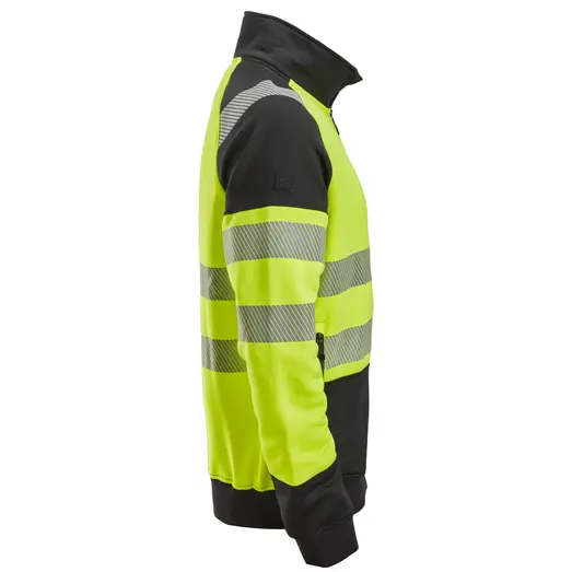 Snickers 2835 hi-vis sweatjakke med lynlås