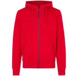 ID Core herre hoodie med lynlås rød str.