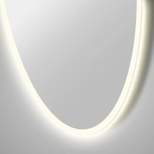 Milobad CL065-1 spejl m/LED frosted Ø80 cm