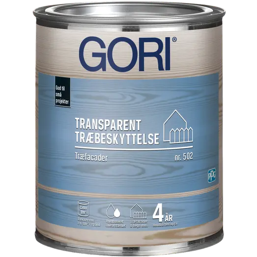 GORI 502 transparent træbeskyttelse transparent base 40 0,75 L