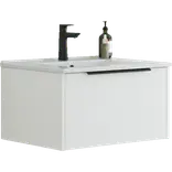 Scanbad NOW vaskeskab m/én skuffe 33,8x45,5 mat hvid glat front